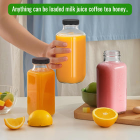 BIGIVACA crystal-clear bottle showcases drink color while saving space.