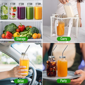 BIGIVACA dishwasher-safe glass bottle simplifies cleanup.