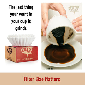 Big Joe ECF compostable paper emphasizes eco-friendly coffee prep