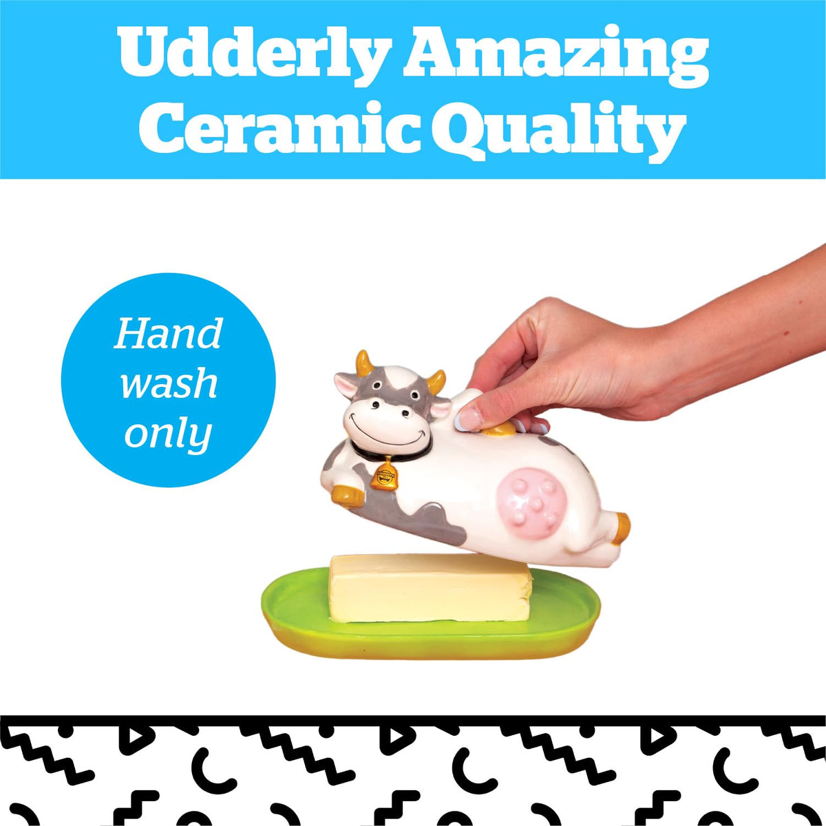 BigMouth Inc ceramic dish is easy to clean and maintain.