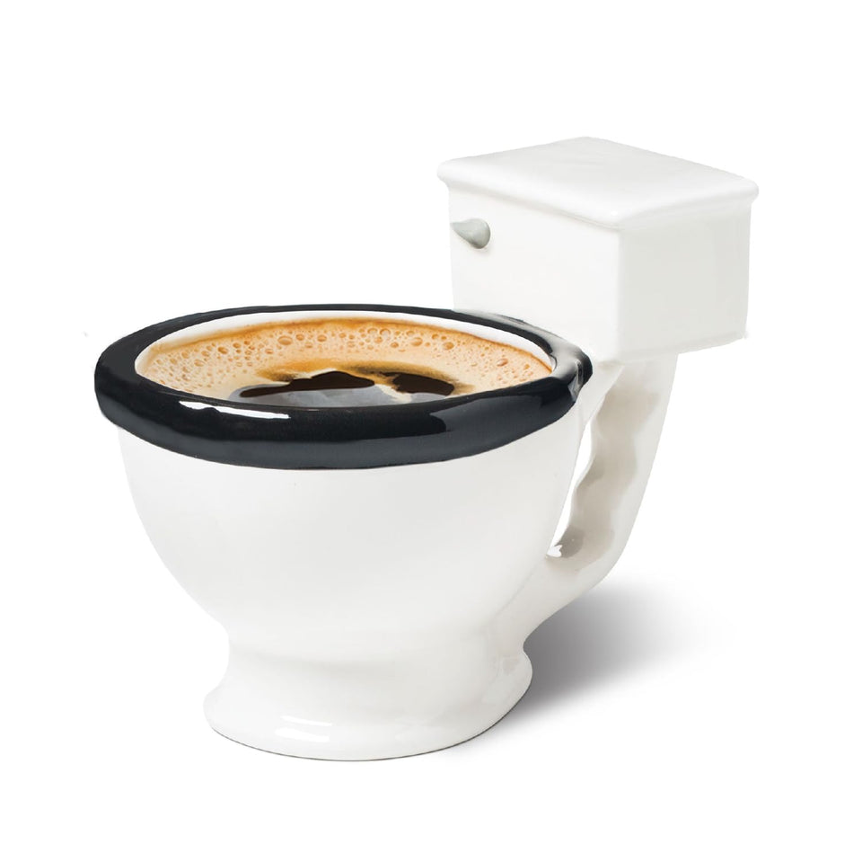BigMouth toilet mug with 12oz capacity showcases an epic design for playful mornings.