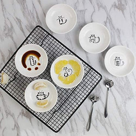 BigNoseDeer delicate cat snack dishes suitable for table decor.