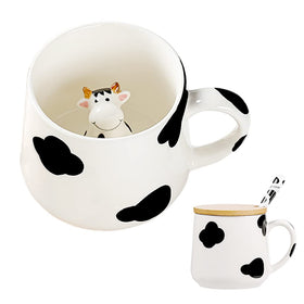 BigNoseDeer cute-ceramic-cow-mug-inside-3d-cow adds whimsy to morning coffee.