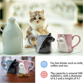 BigNoseDeer valentines mug-set, cozy gift for engagement celebrations.