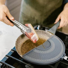 BIGOWL fits 10–13 inch pans for versatile kitchen use