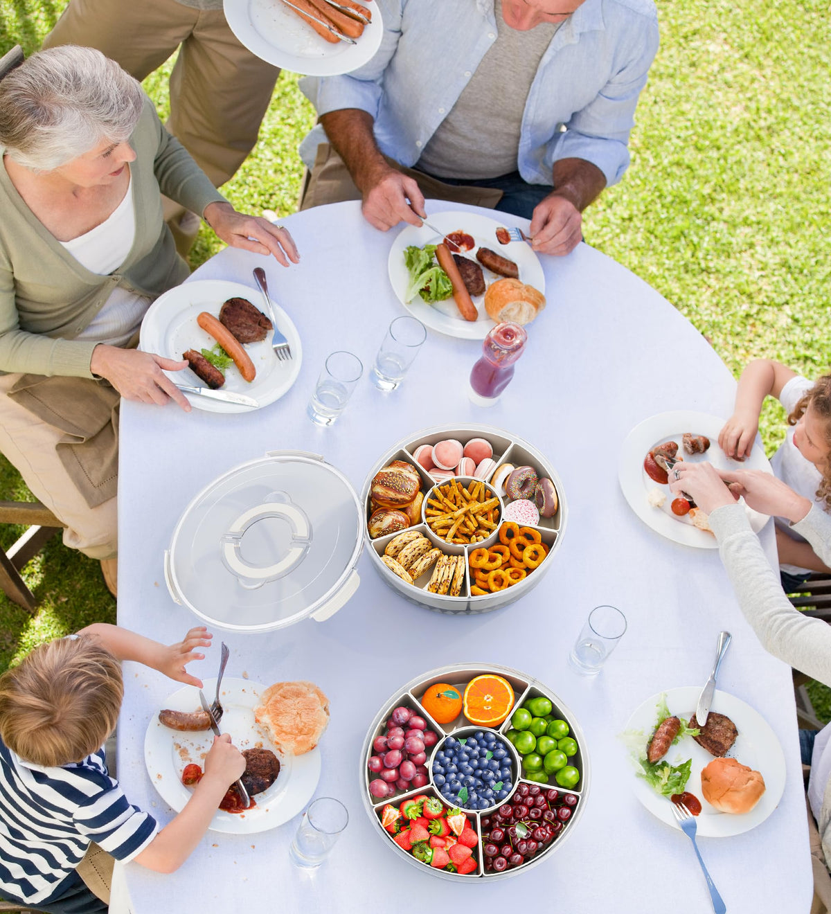 BigPonPon portable snack box ideal for picnics and parties