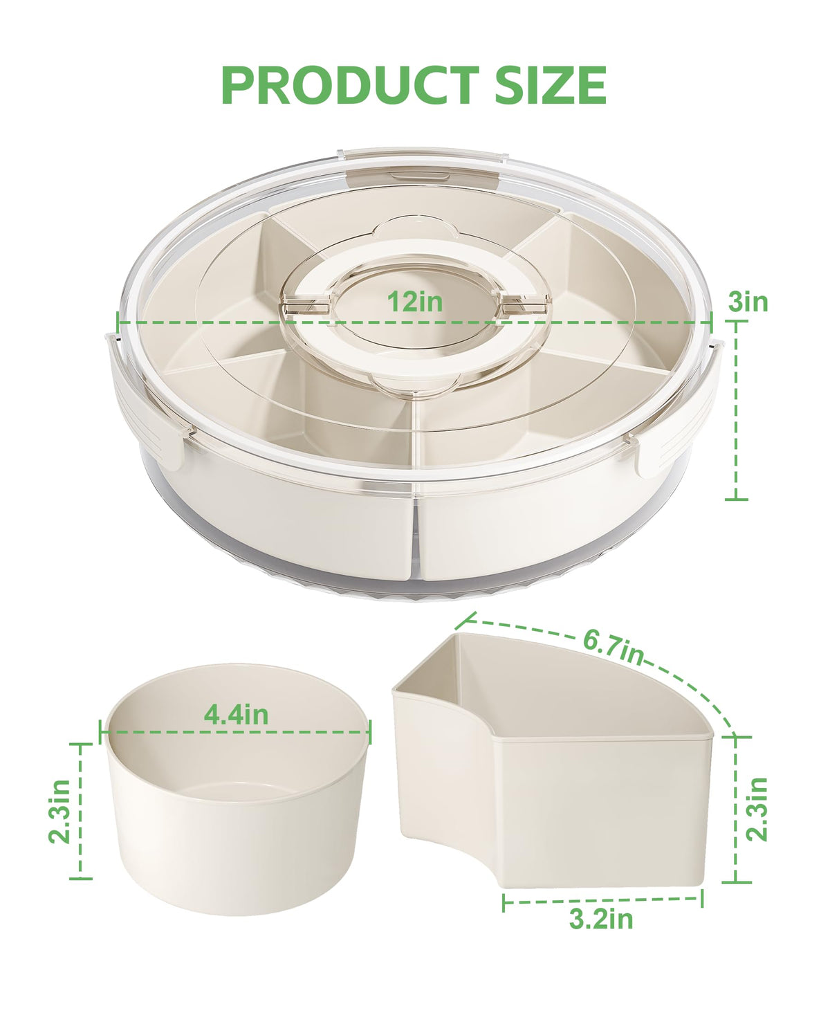BigPonPon snackle box highlights fruits and veggies with 360-degree access