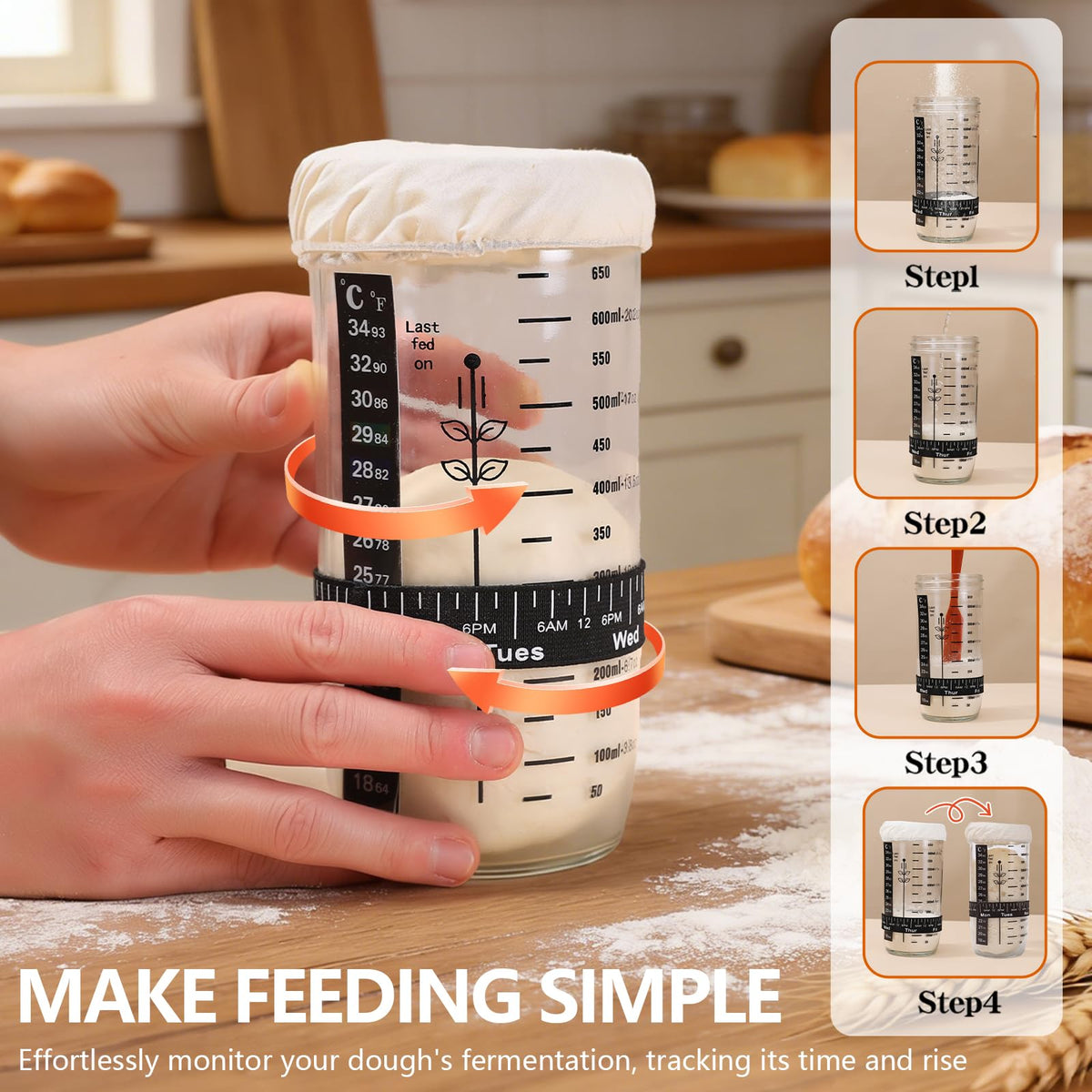 Bigwish banneton baskets round and oval support dough structure