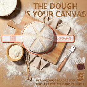 Bigwish bread lame with replaceable blades for precise scoring