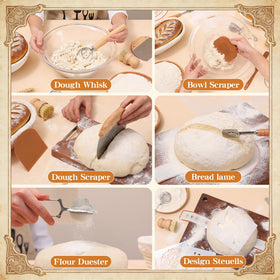 Bigwish bread stencil for decorative patterns on sourdough loaves.