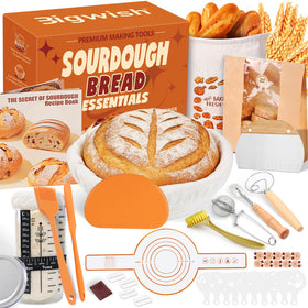 Bigwish sourdough starter kit with thermometer strip for consistent fermentation