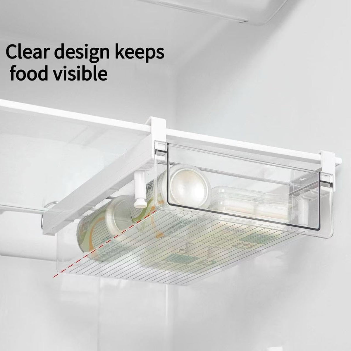 BIINONE large fridge drawer sturdy metal frame emphasizes stability and long-term use