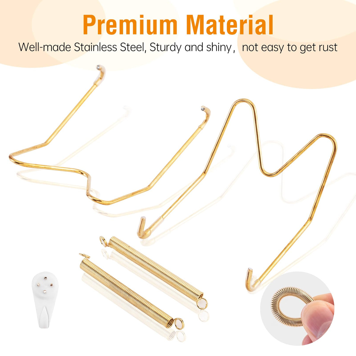 Bilillo plate hangers 10-inch, secure hold for statement pieces.