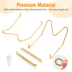 Bilillo plate hangers 10-inch, secure hold for statement pieces.