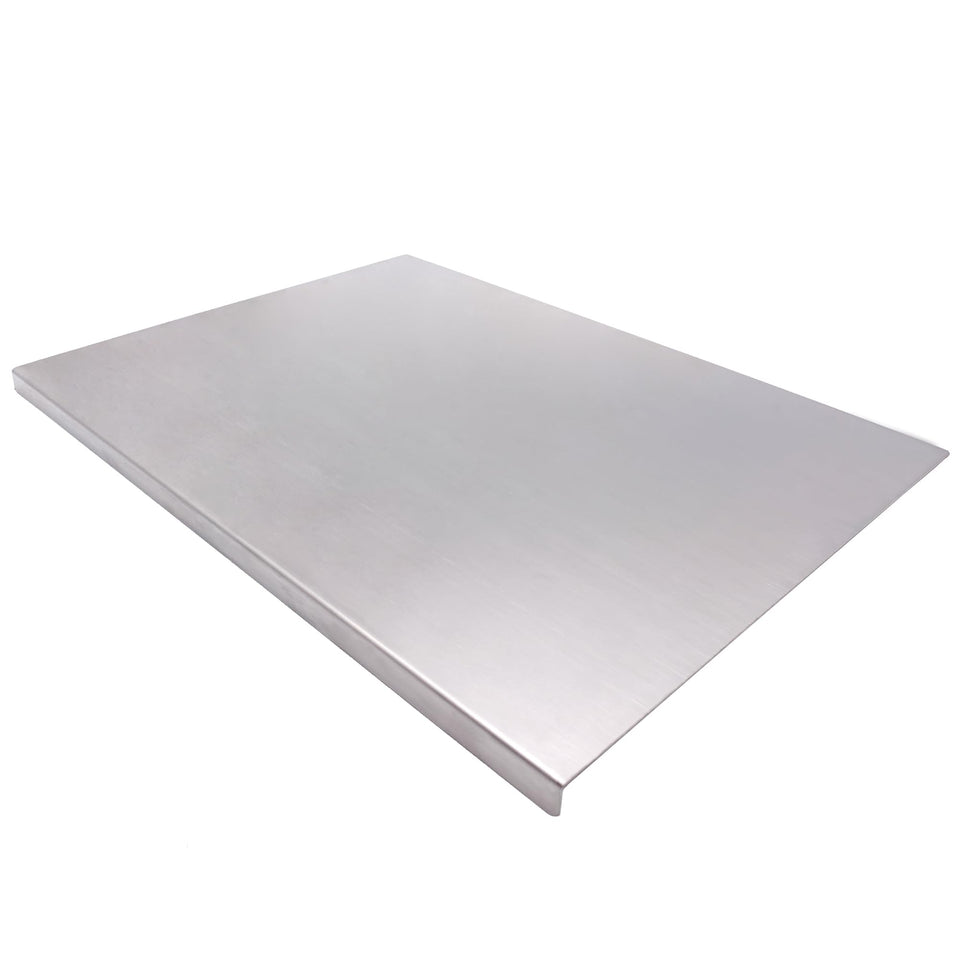 Billamb stainless steel cutting board top view for heavy prep