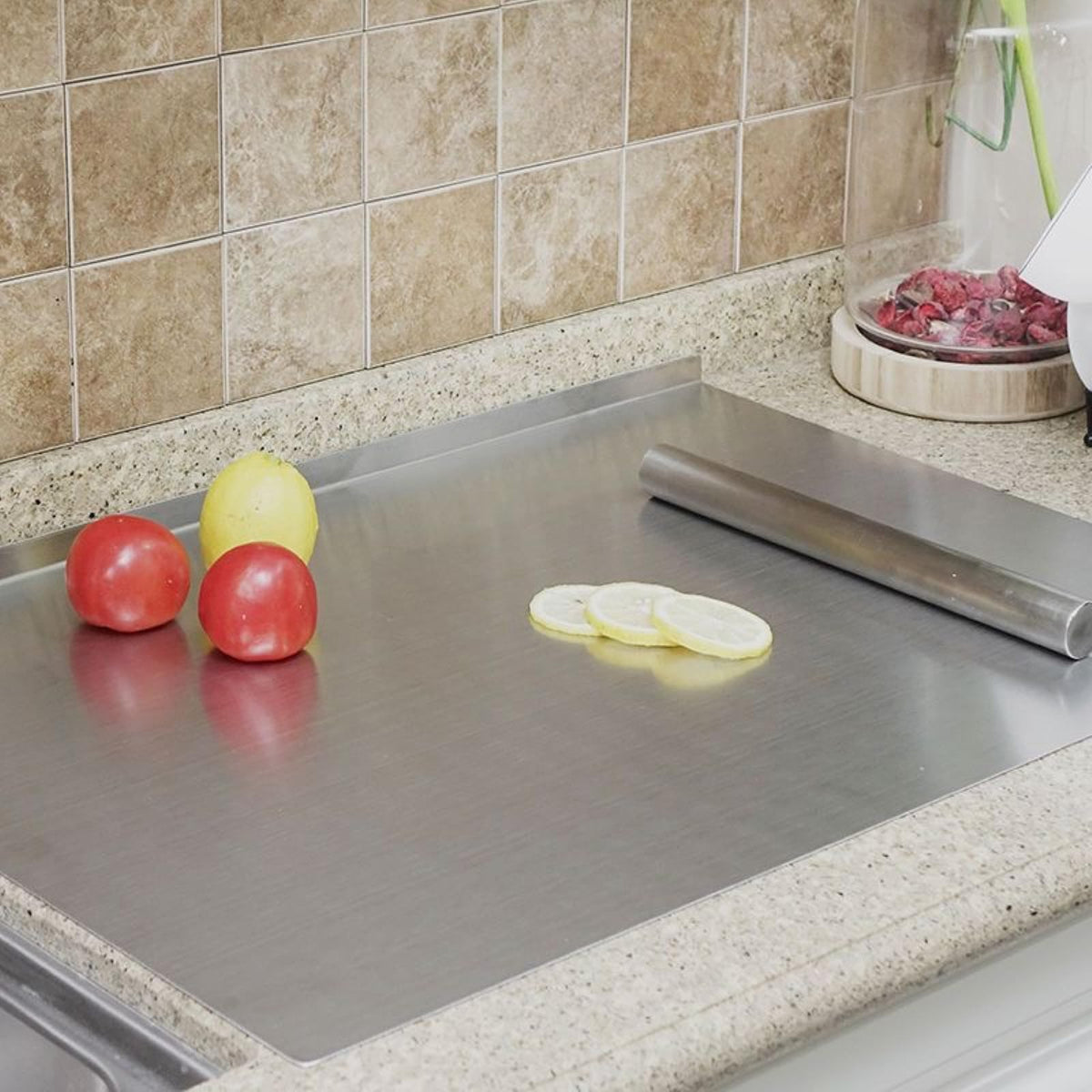 BILLAMB stainless board dishwasher-safe for easy cleanup.