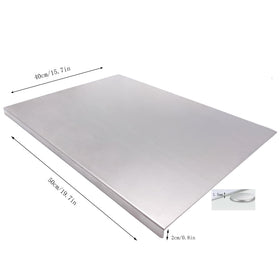 Billamb cutting board shown from top with non-slip pads for stable chopping.