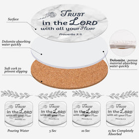 Billbotk 4-inch diameter coaster fits most cups and mugs