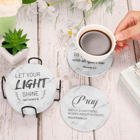 Billbotk Bible verse coasters make thoughtful Christian gifts for special occasions