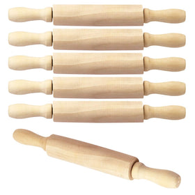 BILLIOTEAM mini rolling pin 8in pack for kid-friendly baking and crafting.