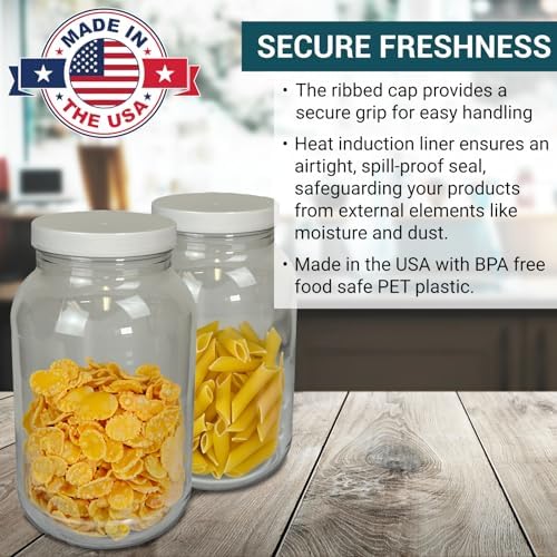 Billy Buckskin PET jar is food-grade and durable.