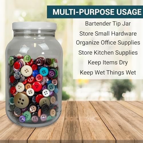 Billy Buckskin ribbed-cap jar seals freshness and protects contents.