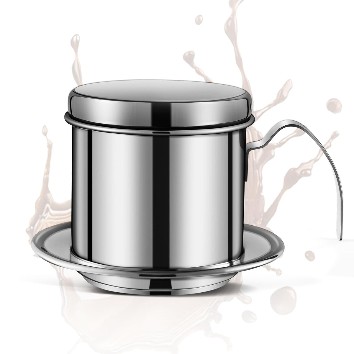 BIMYJ authentic Vietnamese phin filter ready for slow-drip brew at home.