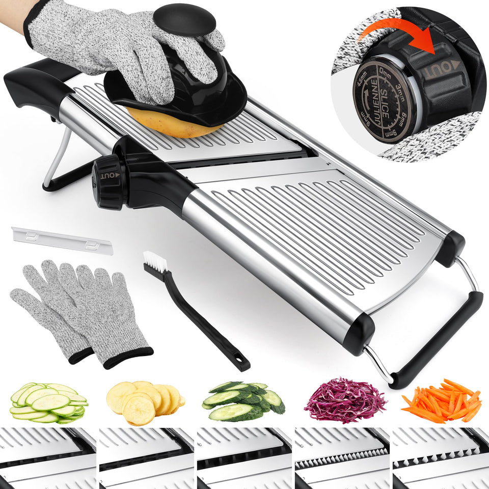 -BINGBING- Mandoline Slicer adjustable thickness for precise veggie prep.