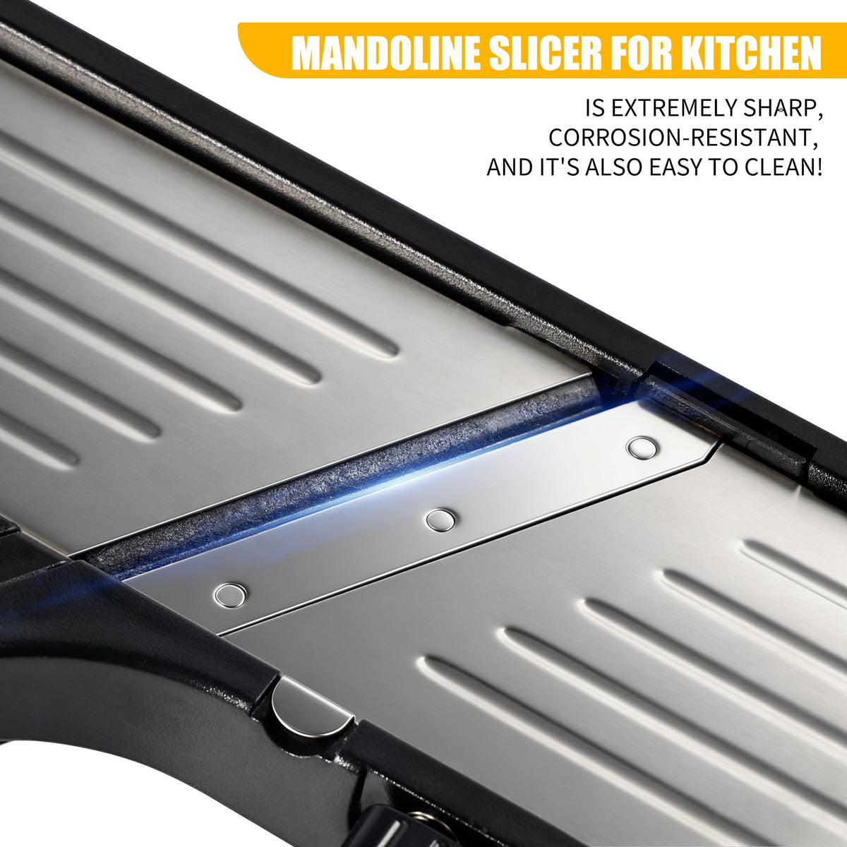 -BINGBING- mandoline slicer with even onion slices for uniform cooking.