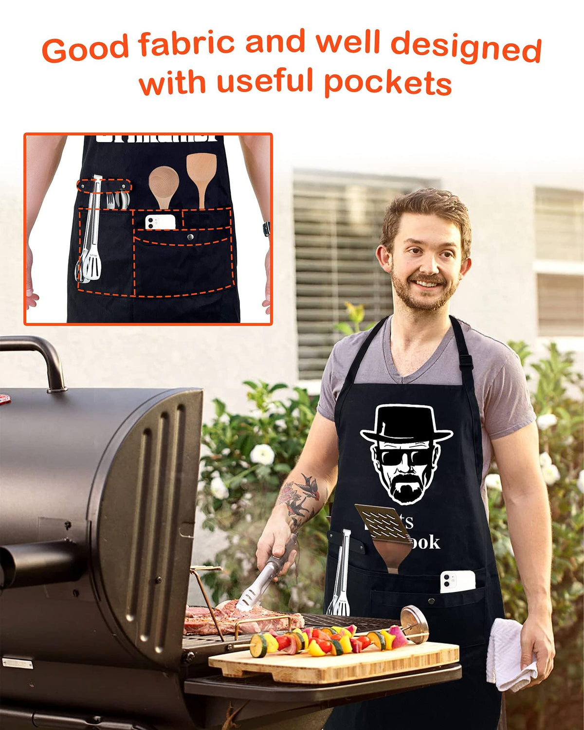 Binggle Apron adjustable neck strap for versatile fit