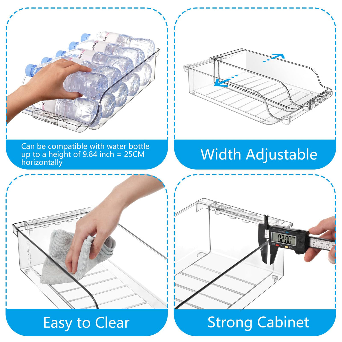 BingoHive durable food-safe plastic for lasting fridge organization.