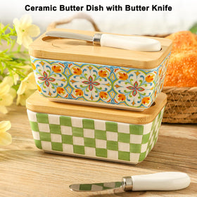 BINGWUHUOA 350ml butter container fits standard sticks and blocks