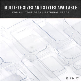 BINO drawer organizer bin with side handles for easy moving