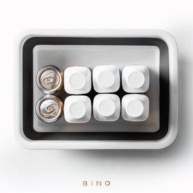 BINO collapsible wash basin expanded dimensions for washing and soaking tasks.