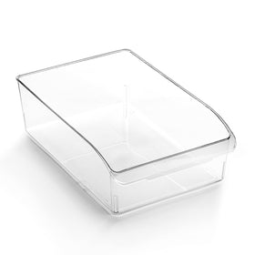 BINO Curve Collection pantry bin offers clear visibility for quick pantry organization.