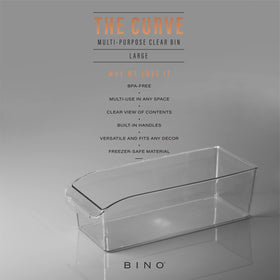 BINO Curve large bin in pantry for visible, tidy shelves