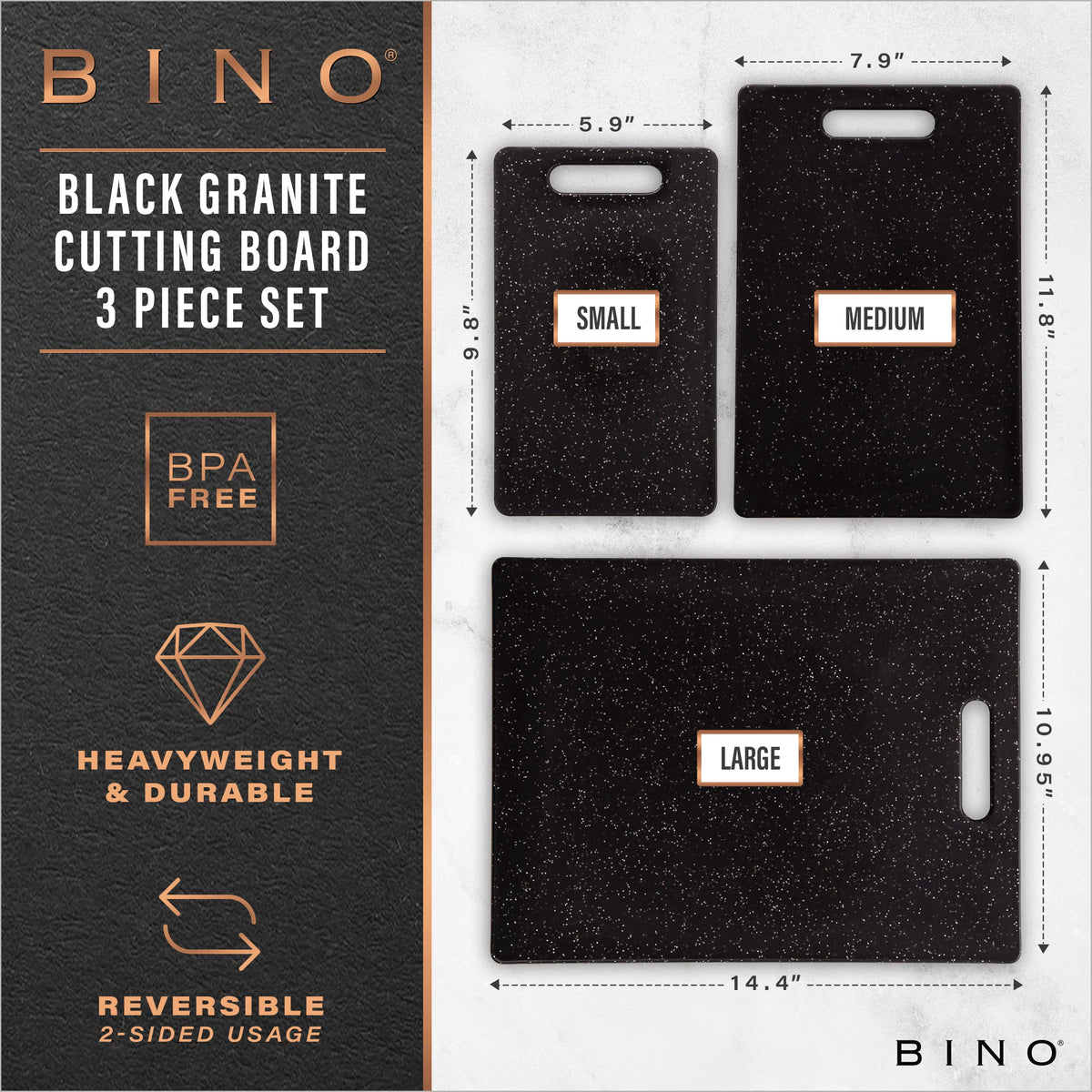 BINO medium cutting board for versatile mid-size prep tasks.