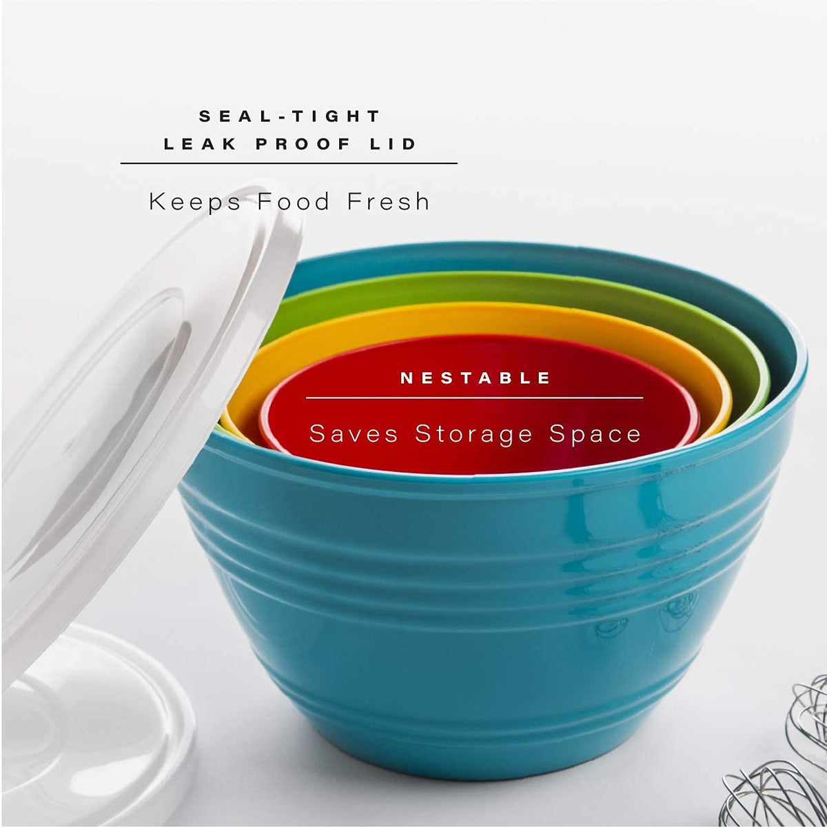 BINO durable, lightweight plastic bowls for everyday cooking and transport