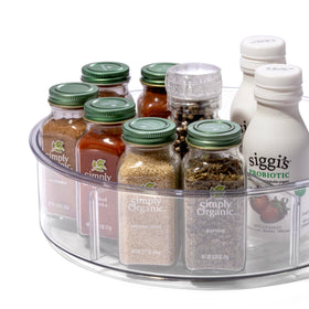 Fridge or pantry organization with the BINO rotating turntable.