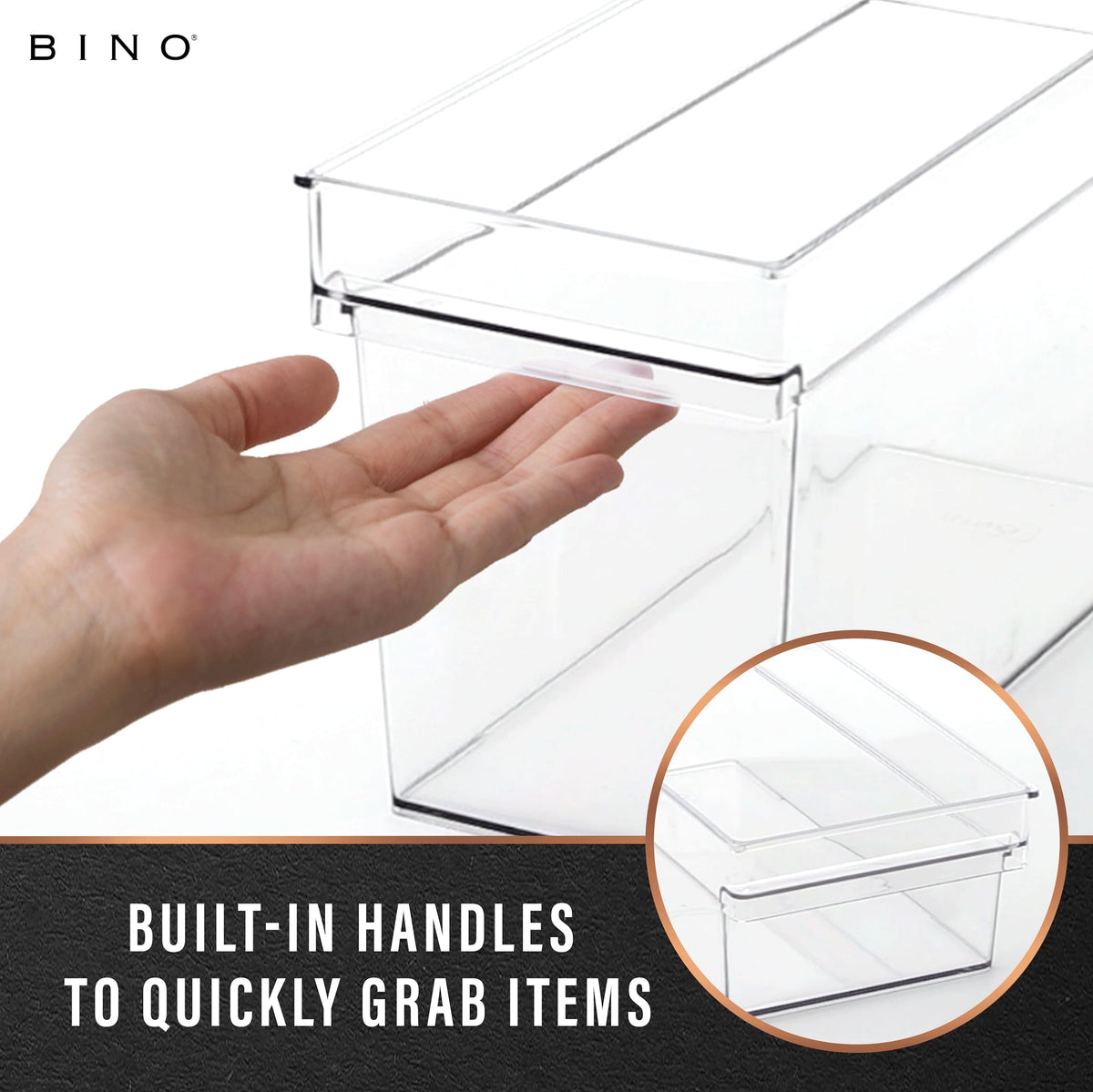 BINO Handler Collection bin stackable for compact organization