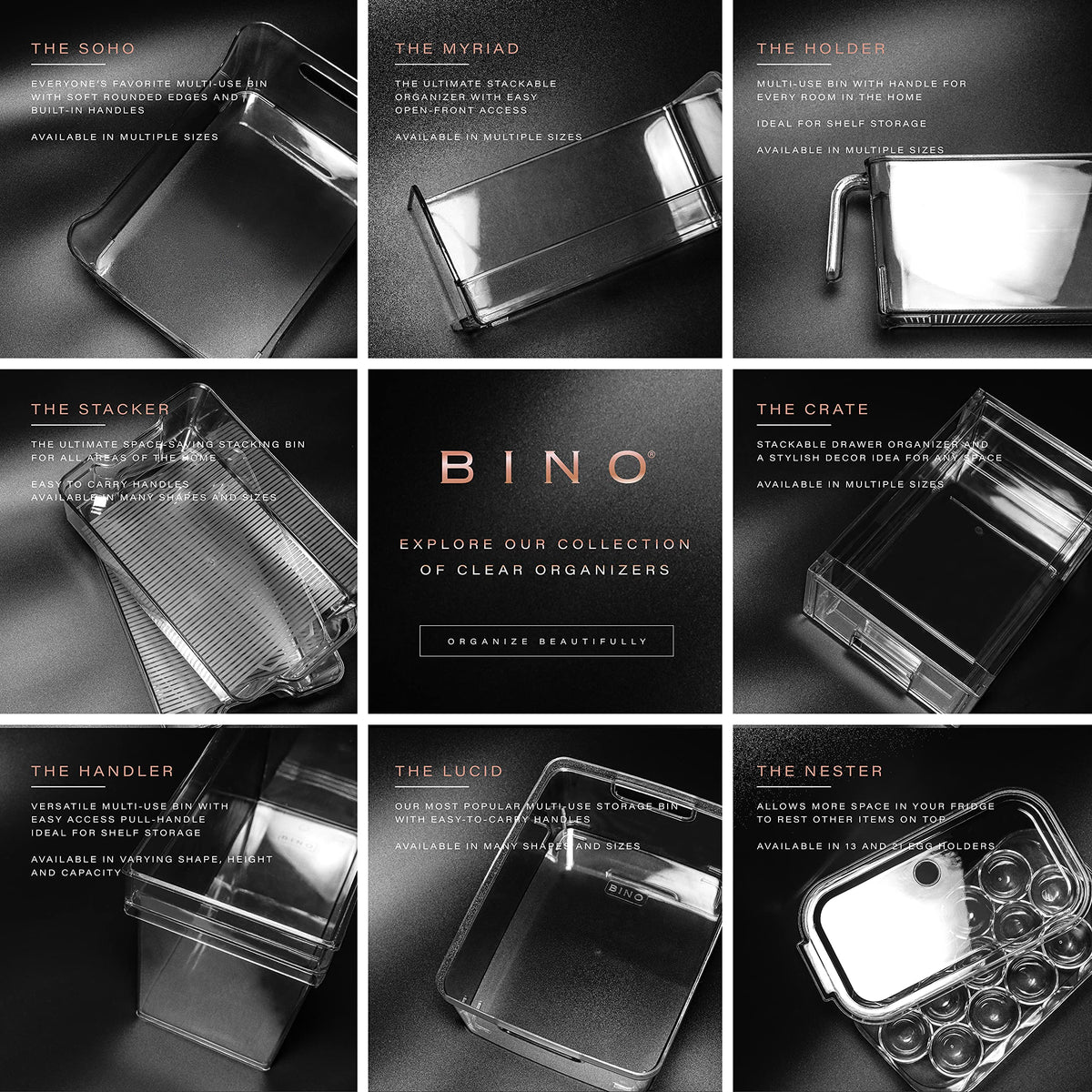 BINO durable plastic bin for busy kitchens