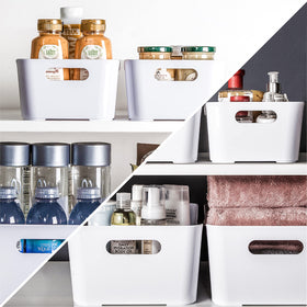 BINO bathroom storage bin helps vanity stay tidy