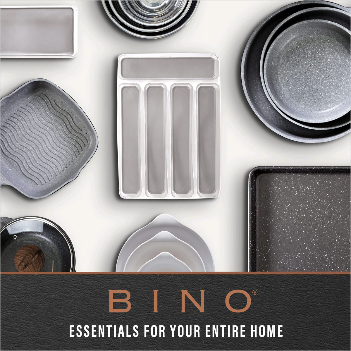 BINO clear bin provides transparent view for fast item search