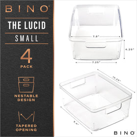 BINO Lucid small bin side handles close-up showing built-in grip for lifting