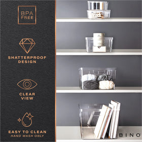 BINO Lucid small bin stackable design for compact storage