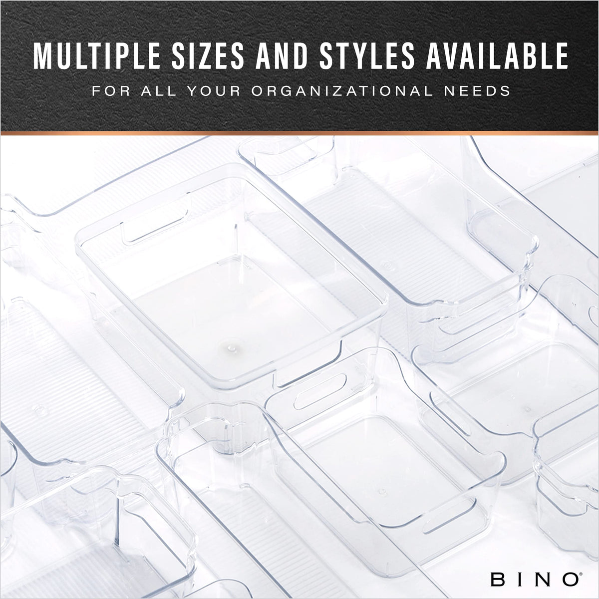 BINO Lucid bin fits fridge and pantry spaces for versatile storage