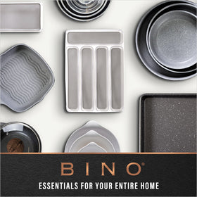 BINO medium storage bin shows ergonomic handle and compact footprint.