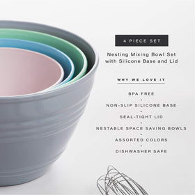 BINO 6.3 quart mixing bowl with lid for large batches