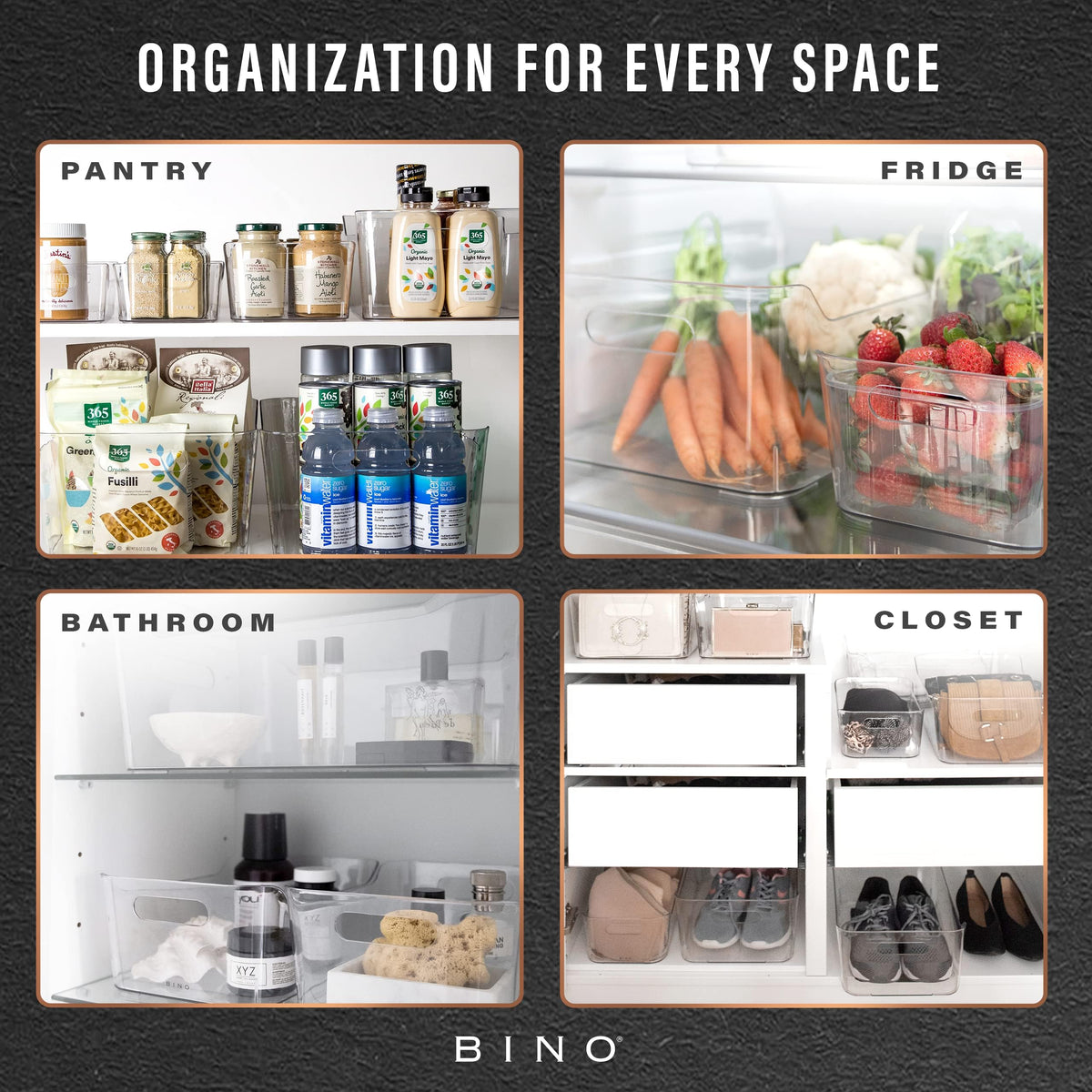 BINO small bin for drawers or cabinets to keep items tidy.