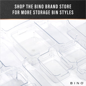 BINO craft supply bin organizes pens and tools in a craft area